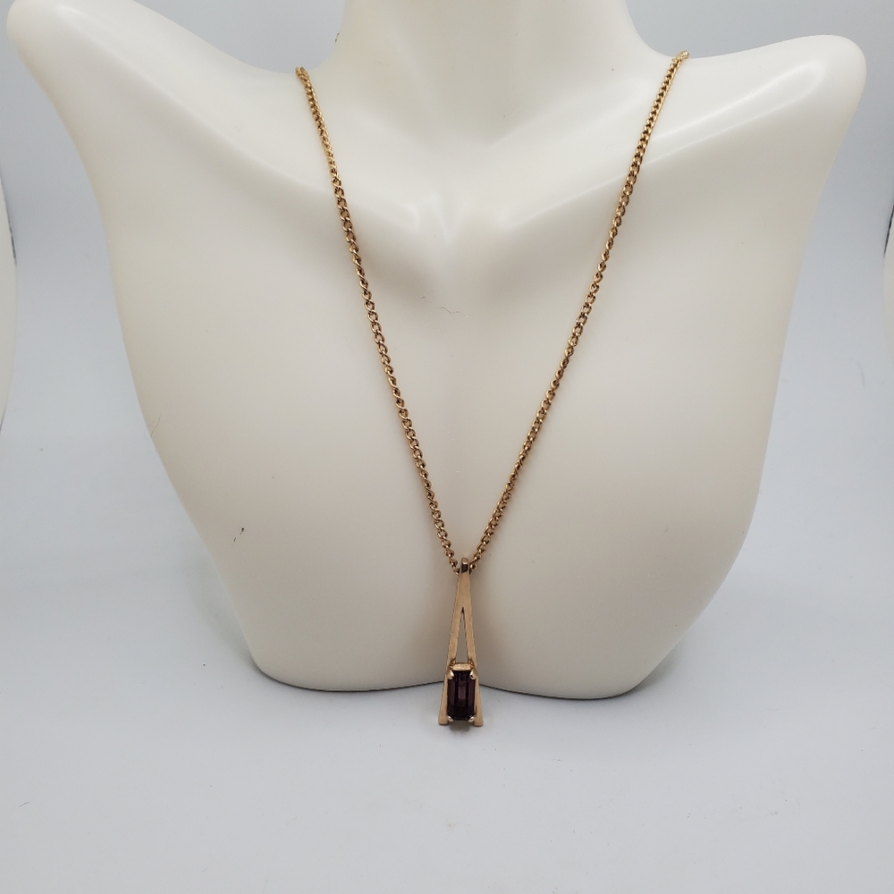 Vintage Avon amethyst necklace